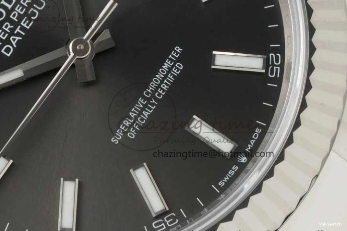Bracelet on Dial DateJust 126334 VR3235 41 Oyster 1:1 904L NTF Gray Steel Stick Edition Best 1102